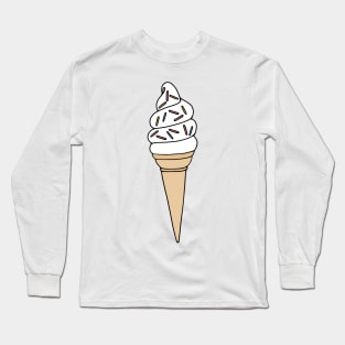 Soft Serve Ice Cream with Sprinkles Long Sleeve T-Shirt